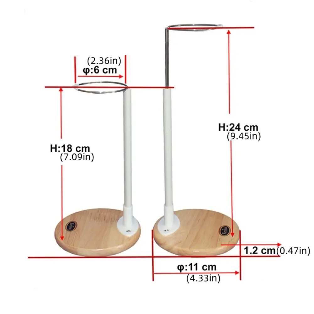 Wooden Base Doll Stands Figure Models Plastic Support Doll Display Holder Organizer Bracket Adjustable Action Figure Stand