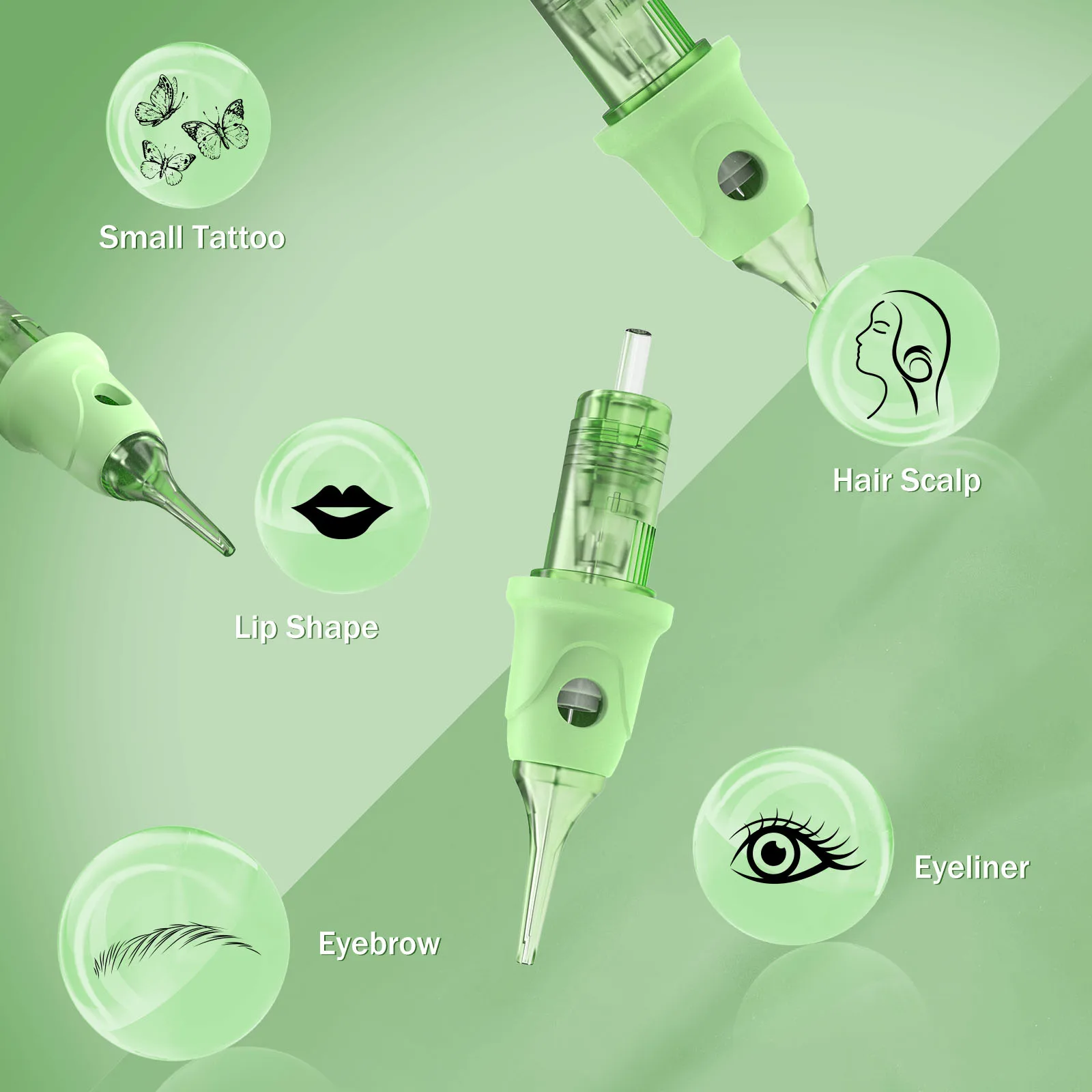 POPU OMNI V2 カートリッジ タトゥーニードル アートメイク 眉毛 アイ