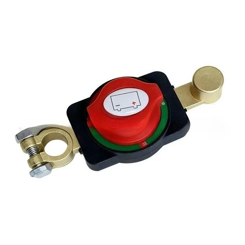 Battery Disconnect Switch Brass Battery Pole Power-off Integrated Switch Car Modification Extension Accessory Power