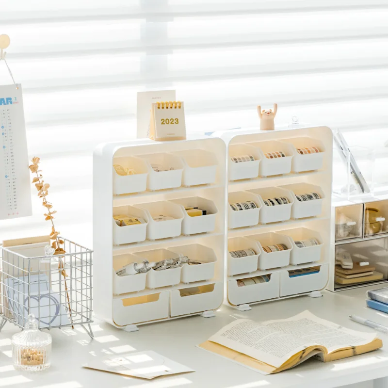 

Desktop Drawer Storage Box Multi-compartment Small Object Box Multi-layer Stationery Cosmetics Sundry Water Bar Shelving