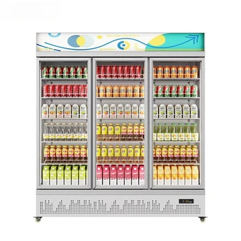 Supermarket Refrigerator Showcase Display Cooler Portable Instant Beverage Chillers