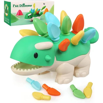 Montessori Learning Educational Toys for Baby 1 2 3 4 Year Old,Fine Motor Dinosaur Toys, Preschool Sensory Toys for 12-18 Months