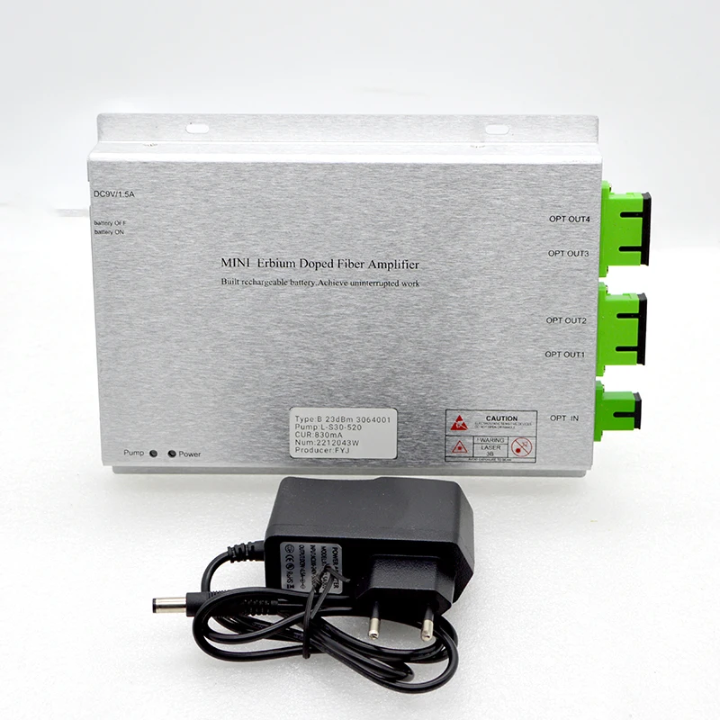 FTTH Modular Optical Amplifier 4Port 16dBm Catv MINI EDFA High Quality Aluminum Alloy Housing Factory