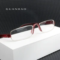 Lunettes de lecture optiques transparentes Guanhao pour hommes et femmes, pour presbytie et hypermétropie, monture en alliage ultralégère, vision HD 4