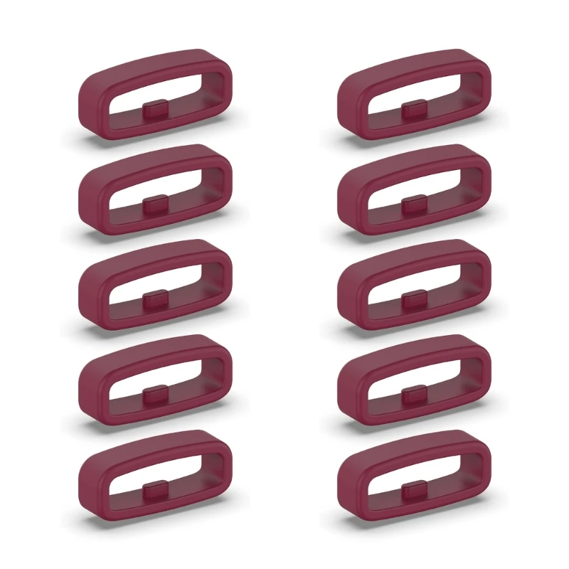 Silicone Smartwatch Strap Retainer Rings - Pack of 10