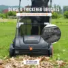 VEVOR Push Lawn Sweeper, 21-inch Leaf & Grass Collector, Strong Rubber Wheels & Heavy Duty Thickened Steel Durable to Use with L 3