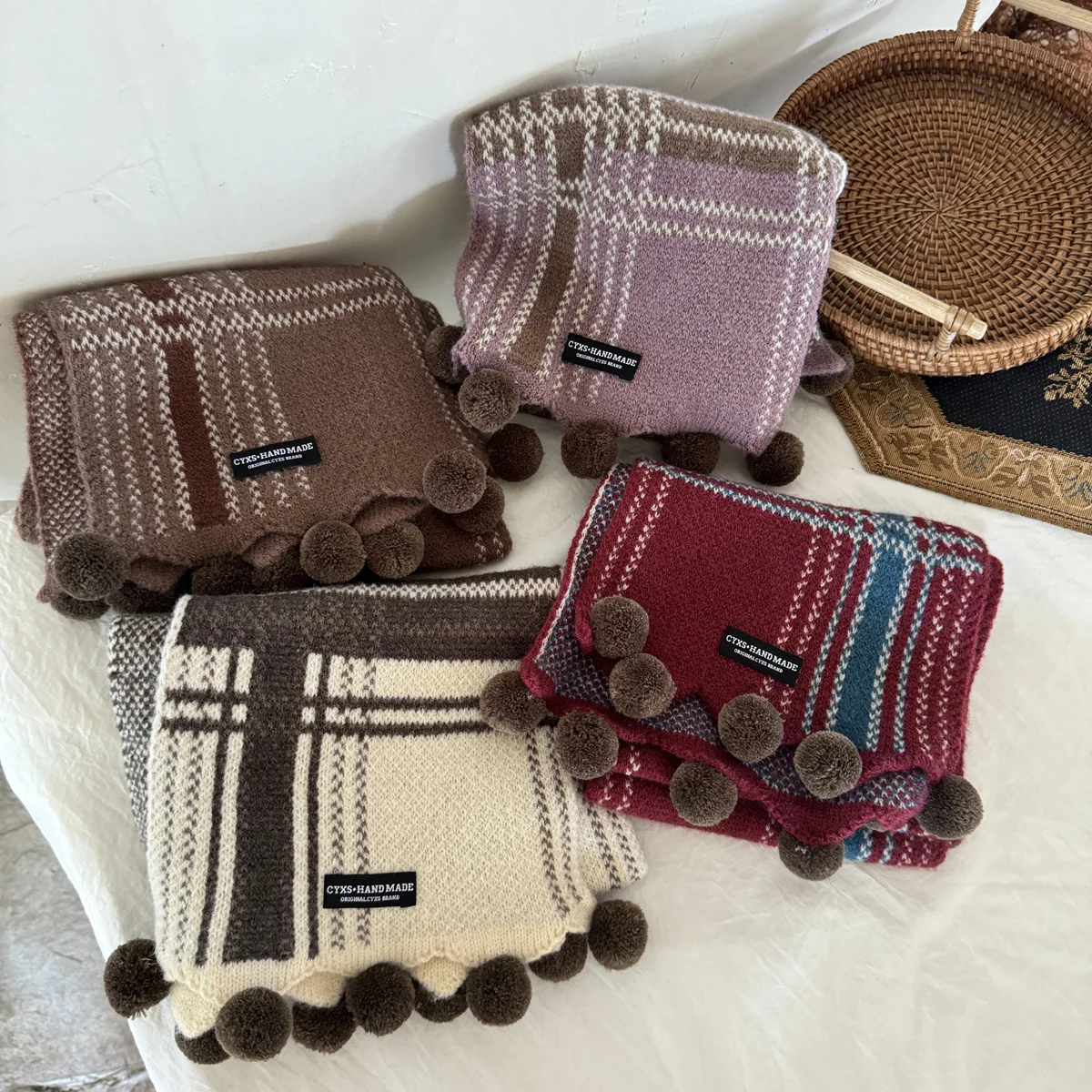 Autumn Winter Wool Baby Scarf For Kids Boy Girl Korean Fashion Color Scraf Cashmere 18*130cm Scarf For Children