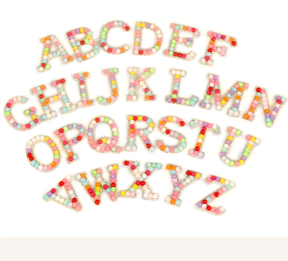 Neugeborenes Baby Mädchen bunte Perle Buchstaben gerippt Stirnband weiches Kind Kinder Baumwolle Stretch Kopf bedeckung Kopf wickeln Haar Zubehör – Detail 11