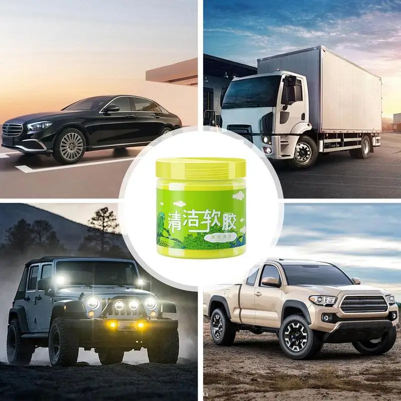 Car Cleaning Putty Strong Viscosity Car Cleaning Gel Putty Reusable Vent Cleaner Auto Detailing Compound Gel For