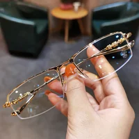 0 To -6.0 Myopia Glasses Anti Blue Light/ Photochromic  Versatile Men's Business Glasses Half Frame Myopia Glasses 1