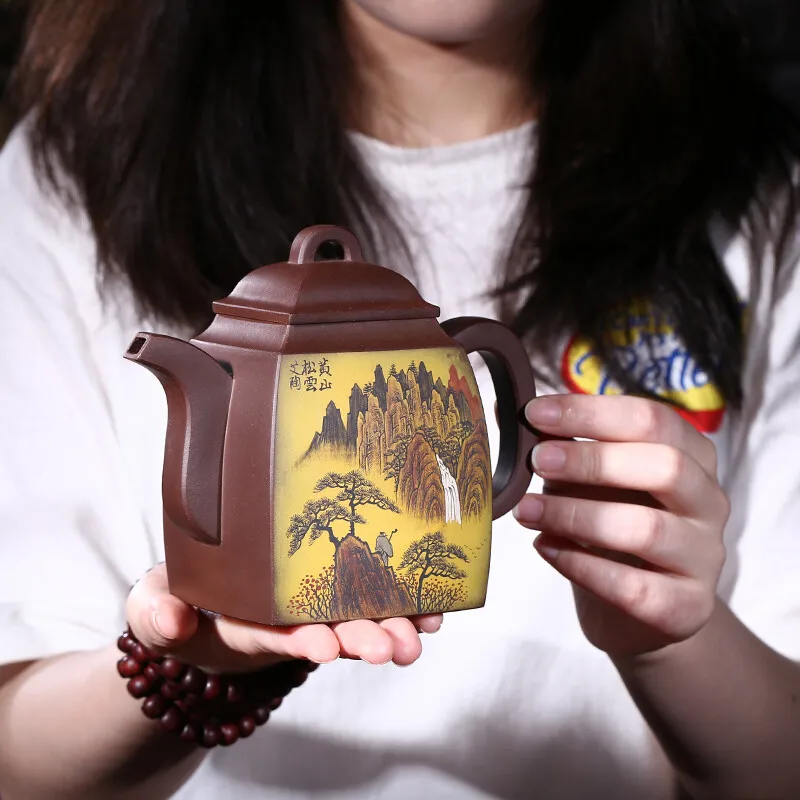 

Yin Fragrant Tea Yixing Zisha Teapot Famous Dong Lei Chun Quan Handmade Pot Household Teapot Raw Ore Purple Clay Tea Set Clay Pa
