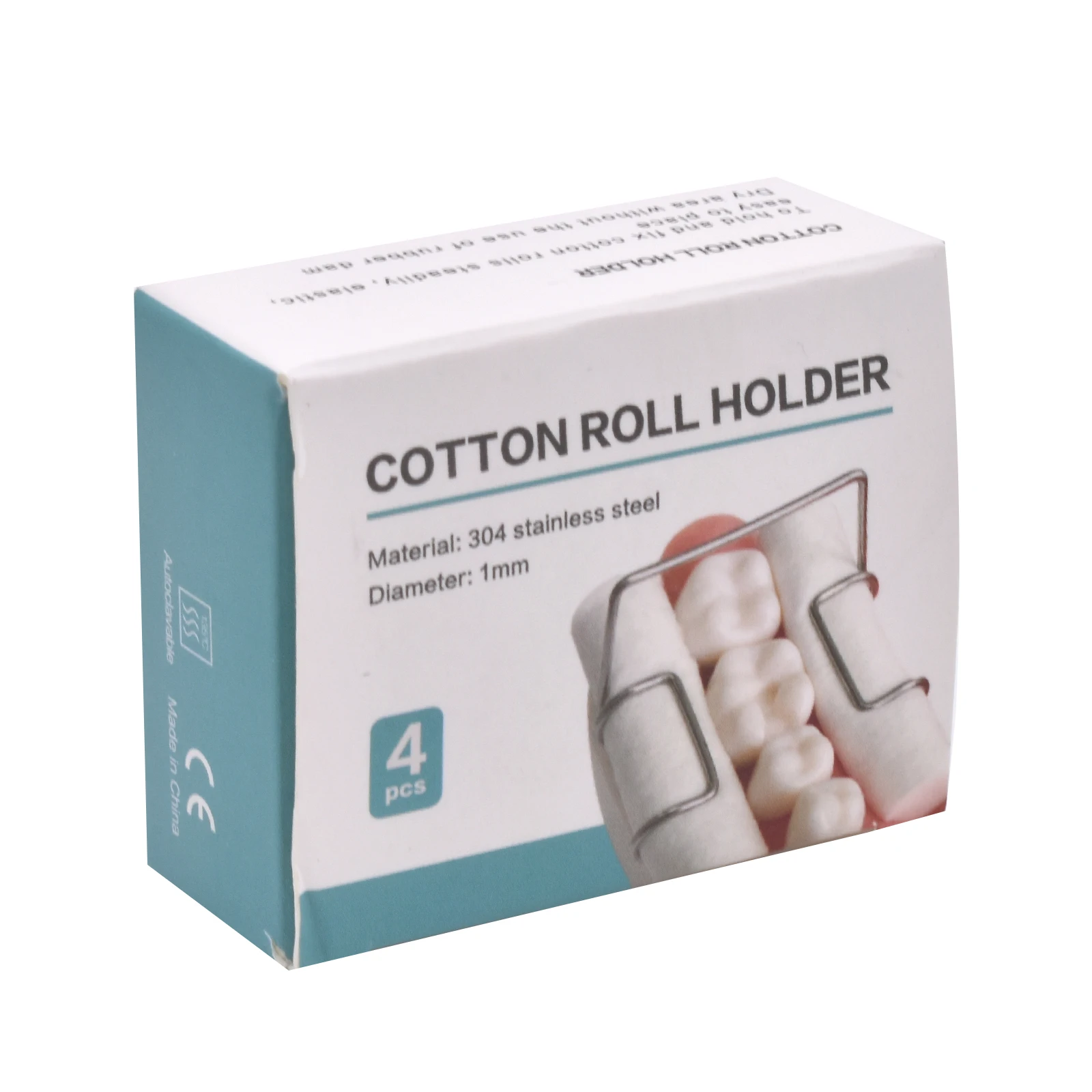 4 teile/schachtel Dental Kieferorthopädische Baumwolle Rolle Clip Edelstahl Autoklavierbar Baumwolle Rollenhalter Zahnmedizin Labor Werkzeuge – Detail 7