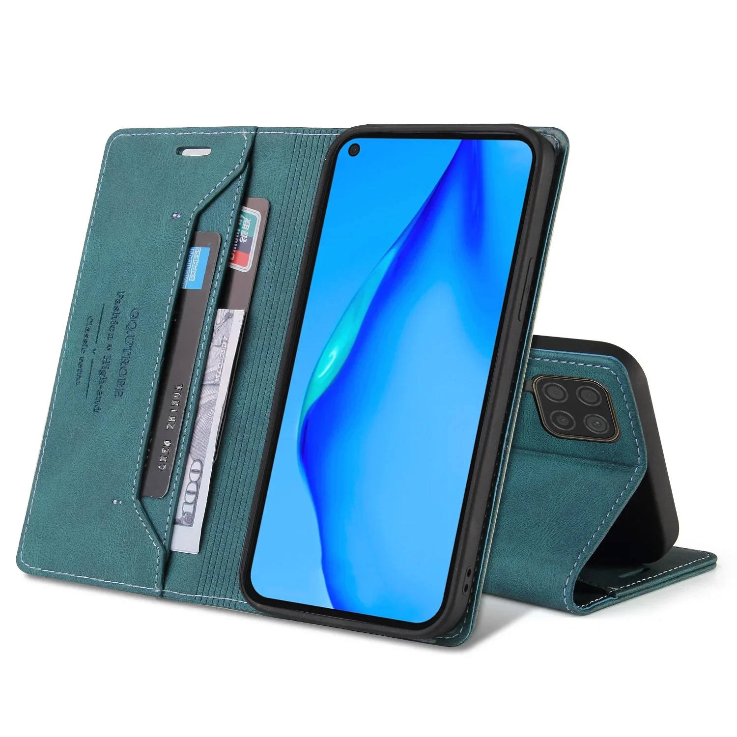 Elegant Anti-Theft Luxury Leather Wallet Phone Case