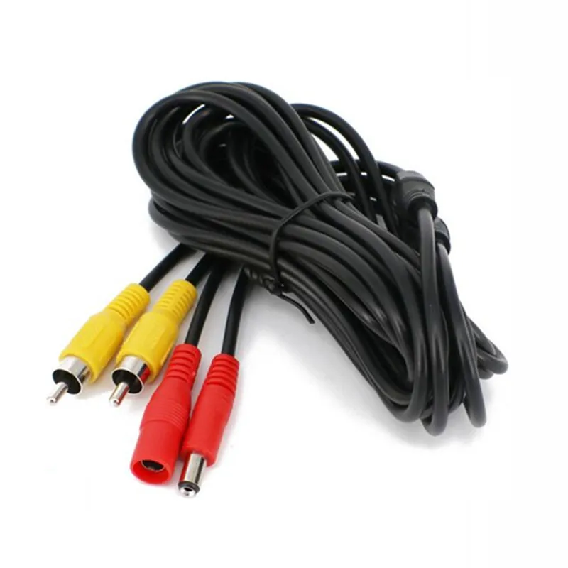 

5M/10M/20M RCA Video AV DC Power Cable for TV Car Truck Bus Parking Home Security Surveillance CCTV Camera DVR System