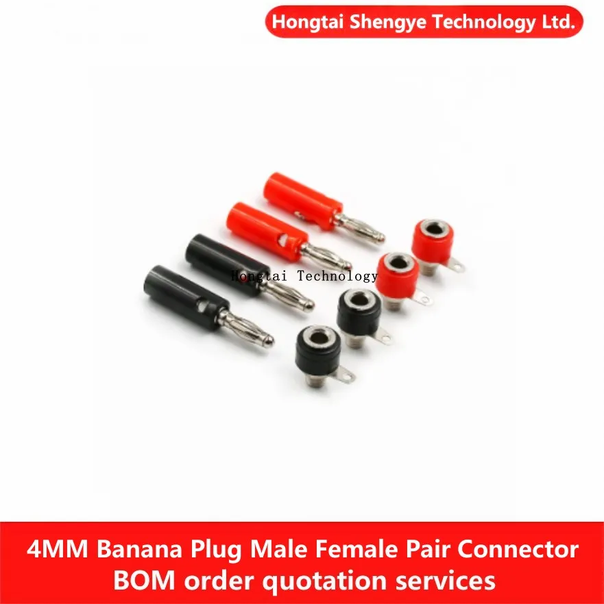 

4MM banana male and female plug power multimeter test terminal amplifier speaker round DIY model parts