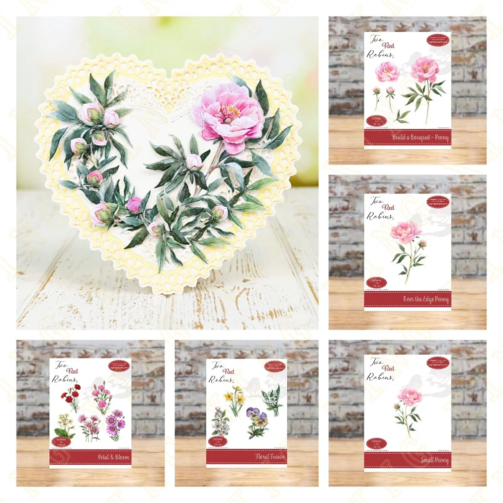 

Floral Fusion Die Set Metal Cutting Dies Scrapbook Diary Decoration Stencil Embossing Template DIY Greeting Card Handmade 2023