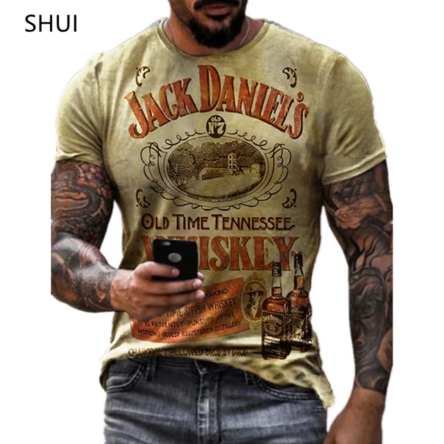 Summer New Men's Retro T-shirt US Route 66 Letter Print Short-Sleeved Oversized Loose y2k Clothes O Neck Top Streetwear 6xl S2080