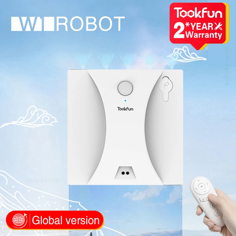 2023 TOOKFUN Window Cleaner W1 Electric Cleaning Robot Smart Water ...