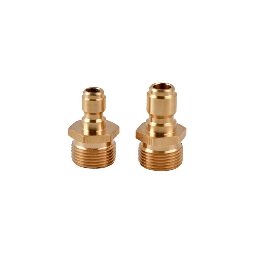 Brass-M22-Quick-Release-Connector-Male-Female-Thread-Pin-Adaptor-For-High-Pressure-Washer-Hose-And.jpg Sárgaréz M22 Gyorskioldó Csatlakozó Férfi Női Szálak Adapter A Nagynyomású Mosó Tömlőhöz És Kimenethez - Image 4