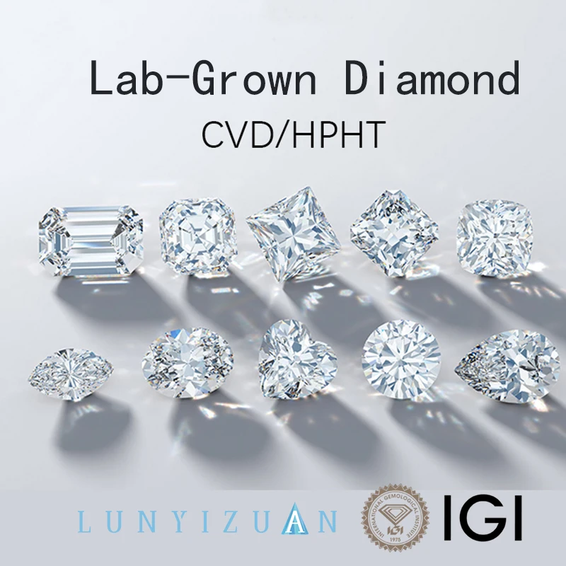 Cushion shape laboratory grown diamond with IGI certificate 1ct 1.5ct 2ct 2.5ct 3ct D/E/F/G color VS-VVS clarity