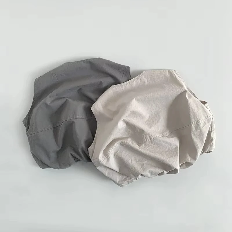 봄 신상 아동 민소매 조끼 자켓 심플 남아 루즈핏 베이비 여아 다용도 가디건 아동복