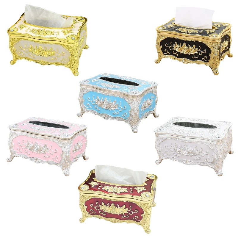 

Scwopeuer Acrylic Tissue Box Universal Luxury European Paper Rack Office Table Accessoriestissue Holder