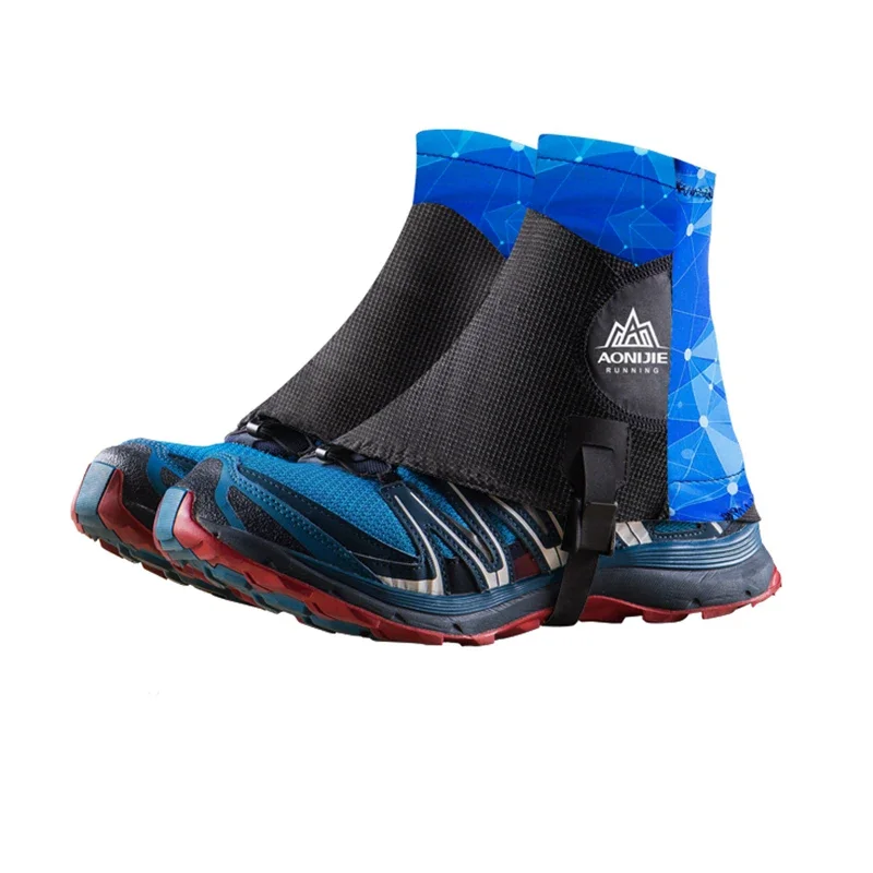 Aonijie Red Low Trail Running Gaiters - Protective Shoe Covers for Outdoor Sand and Stone Protection