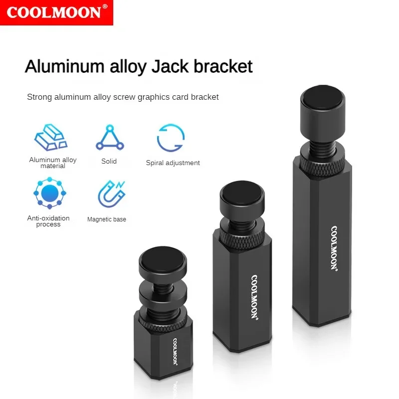 Graphics Card GPU Holder Adjustable Telescopic Rotary Screw Aluminum Alloy Support Vertical GPU Bracket Video Card Holder graphics card stand