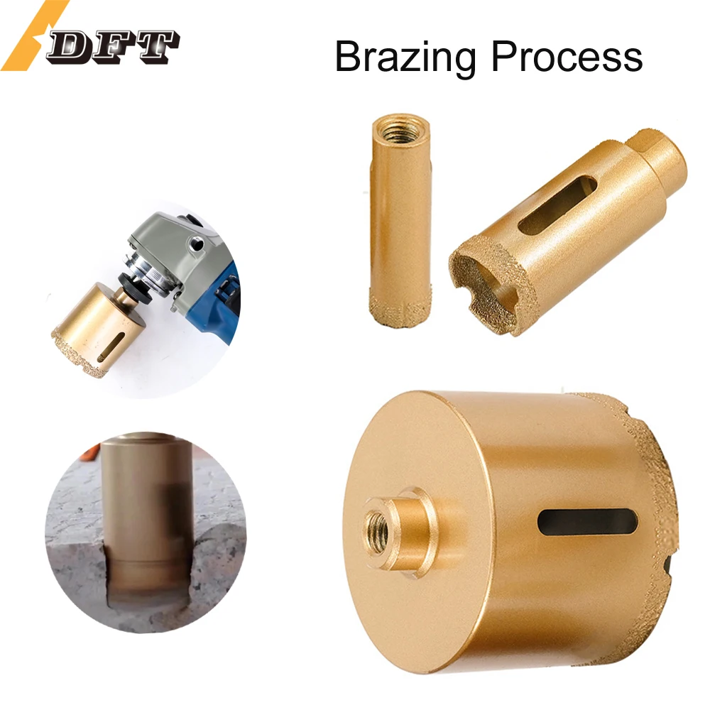 

1pcs Diamond Drill 6-100mm 1PC M10 Thread Dry Vacuum Brazed Diamond Drilling Core Bit Ceramic Tile Hole Saw Granite Marble Drill
