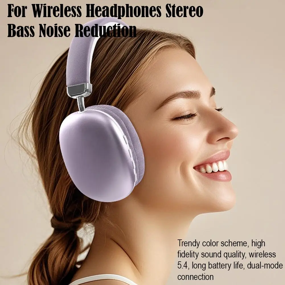 Wireless Headphones Bluetooth Active Noise Cancellation HIFI Stereo Surround Bass Noise Reduction Earphone For Music & Game L0H4 5
