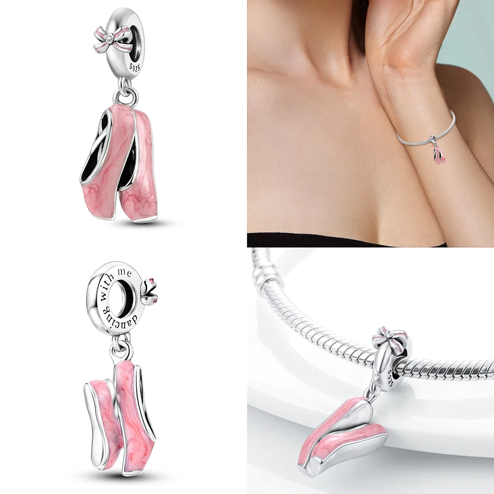 Ciondolo Charm A Forma Di Cuore Rosso PHCLASY In Argento 925 Per Bracciale Europeo, Regalo Natale