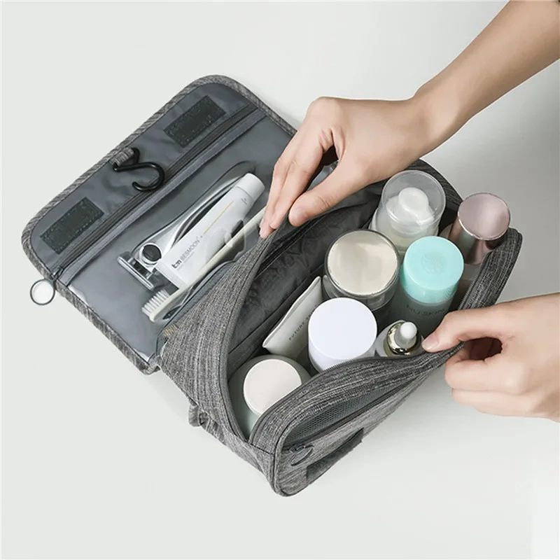 Large Capacity Portable Travel Cosmetic and Toiletry Organizer Bag