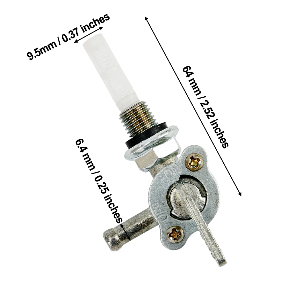 1pcs ON/OFF Universal Fuel Shut Off Valve Tap Replacement For Gasoline Generator Gas Engine Tank Switch Fit Hose Tap