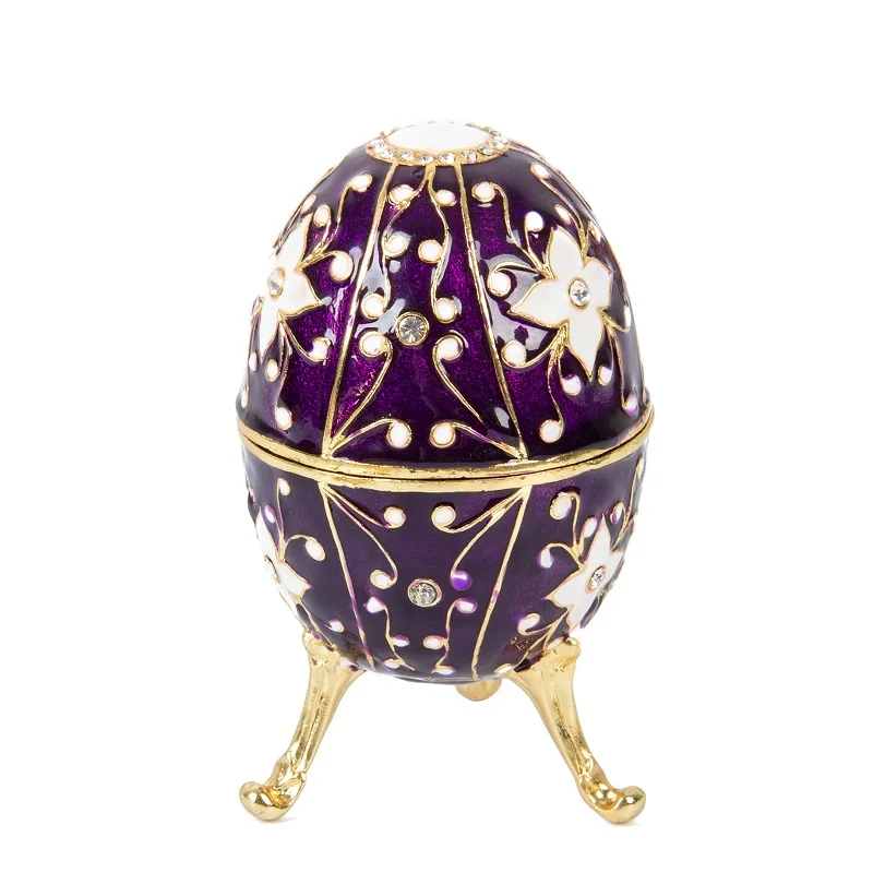 QIFU Beautiful Green Faberge Egg Crafts for Decoration