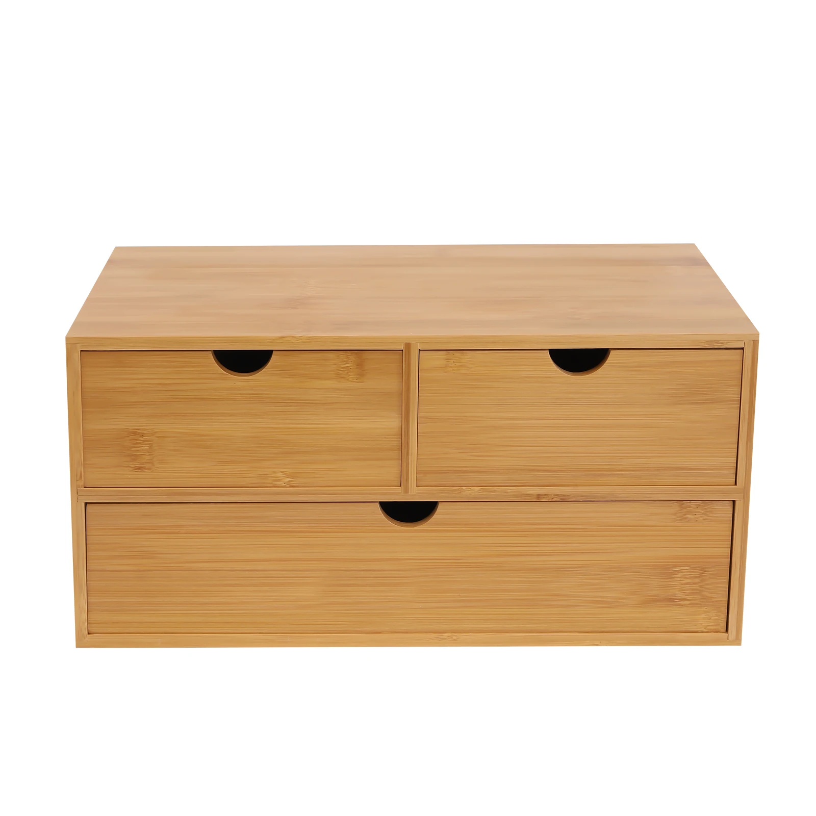 Organisateur de bureau en bambou, mini tiroir de bureau en bambou, boîte de rangement pour bureau et maison, aucun assemblage requis S7d9369b5dd0b4839be381d531980d881l