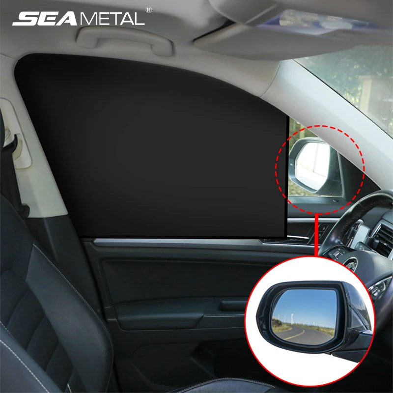 Car Side Window Curtains Universal Sun Shade Cover Sun Protection UV Ray Blocking