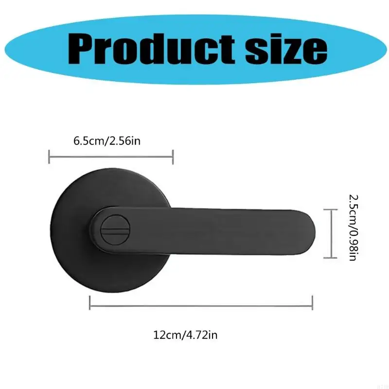 Door Handle Set with Latches Door Lever Set Steel Lock for Interior 203F