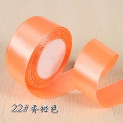Colorful Satin Ribbon Set for Festive Decorations and DIY Crafts (Bright Orange)
