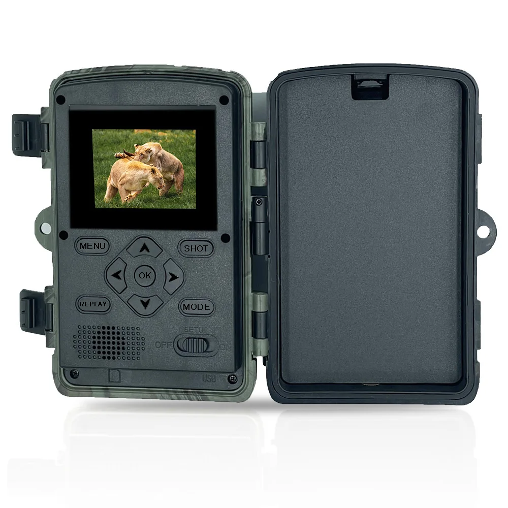 Hunting Trail Camera Trail Camera 2.7K Video Hunting Shooting Wildlife Trail Night Vision Waterproof 60MP WIFI Photo Outdoor Trap Camera Wildlife Monitoring