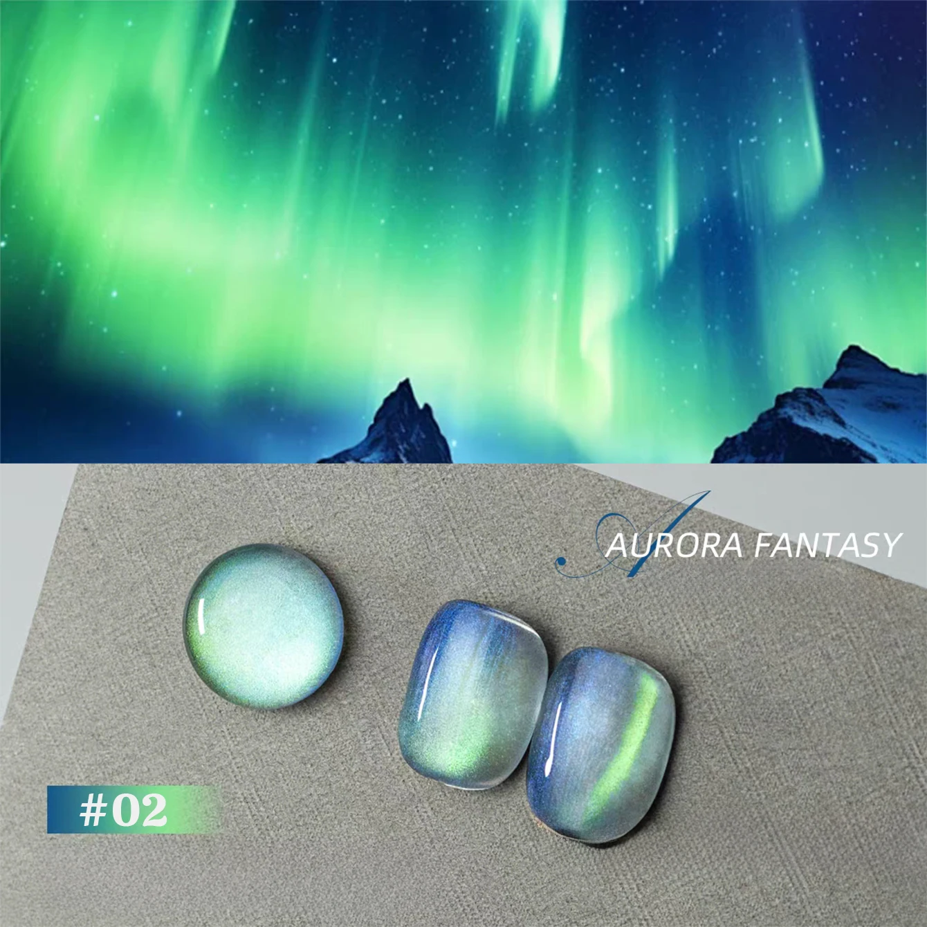 샤크 1개입 WS 뉴 드림 판타지 스타 스카이 크리스탈 글래스 비즈 캣아이 네일 아트 2026 오로라 판타지 캣아이 젤 네일 폴리쉬