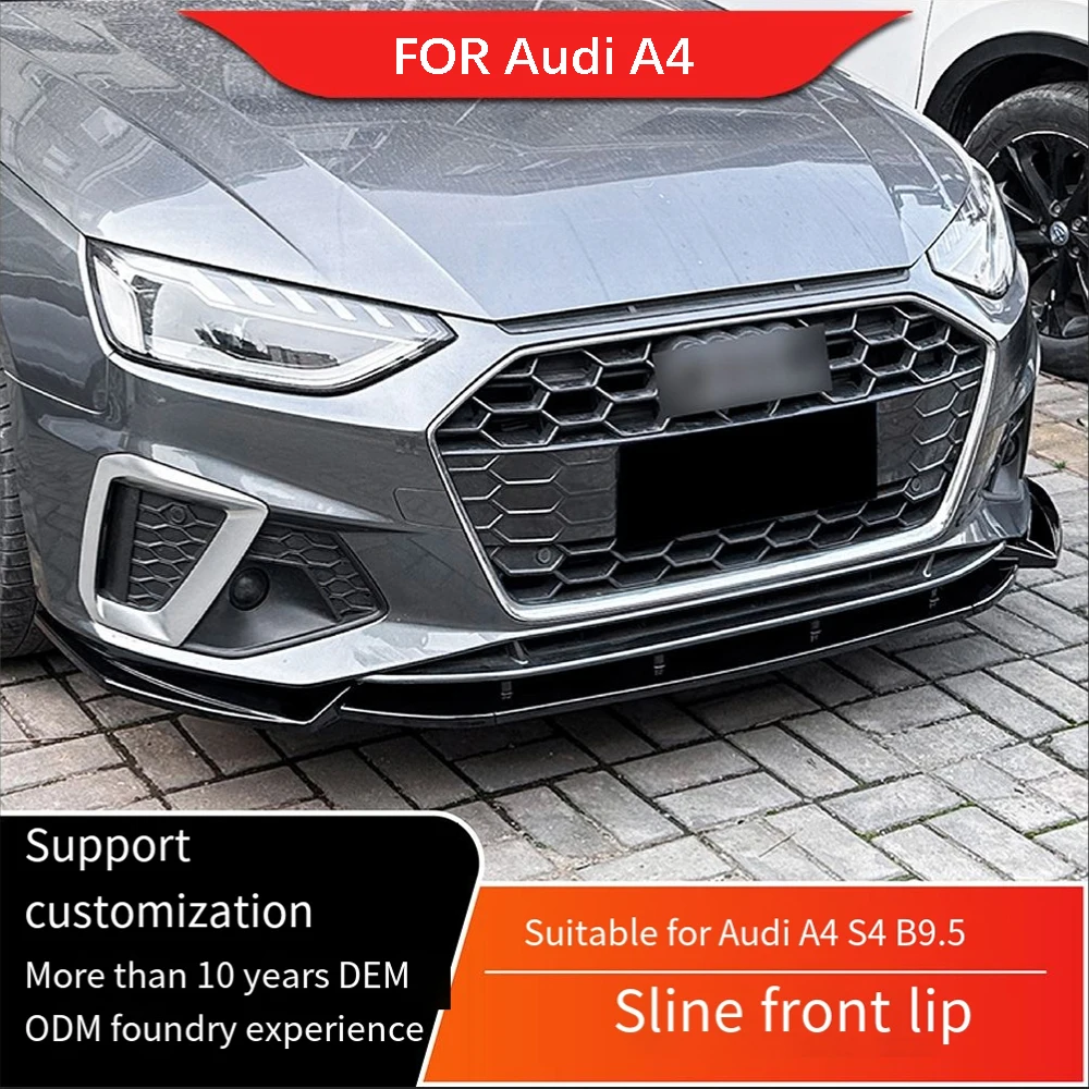 Suitable for Audi A4 2020+ S4 B9.5 Sline front lip front bar front shovel exterior modification