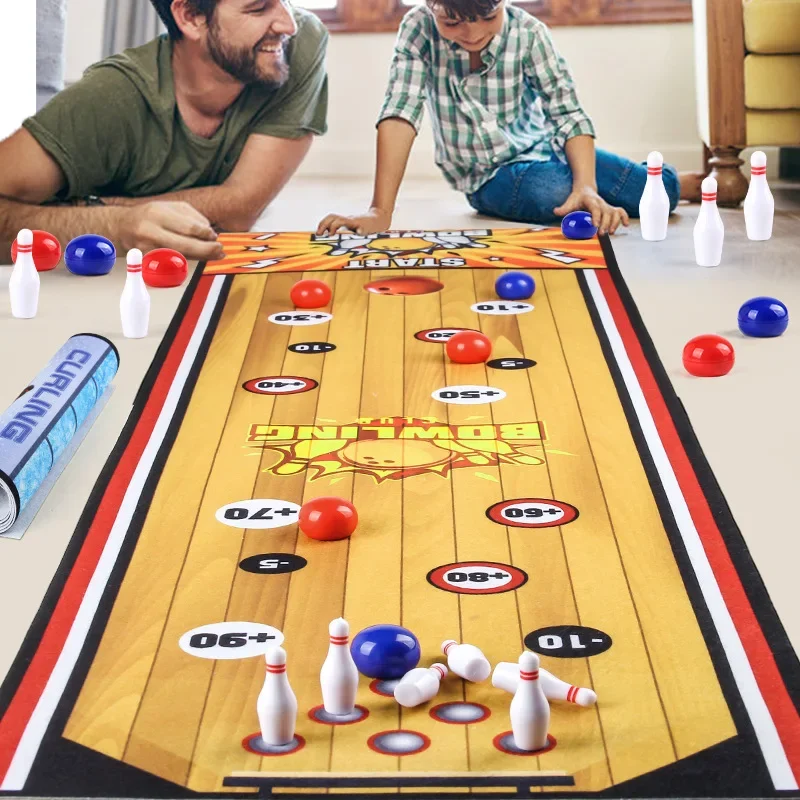 Children Interactive Social Board Games Curling Soccer Bowling Table Games Mat Family Friend Party Fun Indoor Sport Toys for Kid