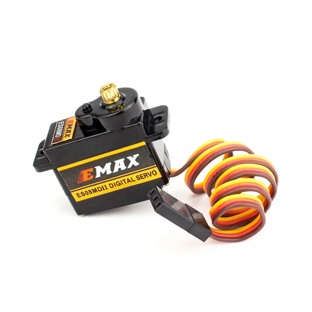 4 шт. EMAX ES08MD II ES08MD-II ES08MDII цифровой сервопривод 12 г/2,4 кг/высокоскоростной мини-металлический механизм для радиоуправляемой модели лодки автомобиля робота thumbnail 5