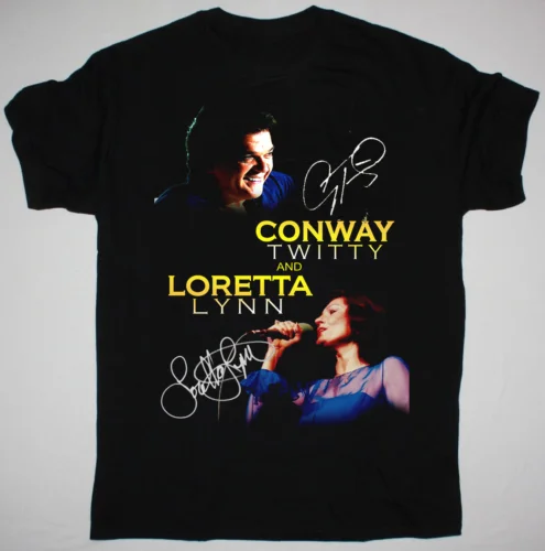

Хлопковая футболка унисекс Conway Twitty & Loretta Lyn, размер от S до 5XL