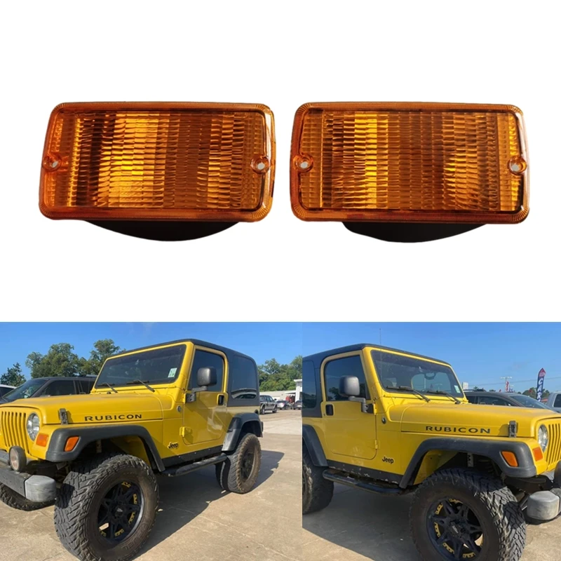 

1 пара, задний фонарь поворота для Jeep Wrangler (TJ), пластиковая линза LH и RH 55156488AB 55156489AB