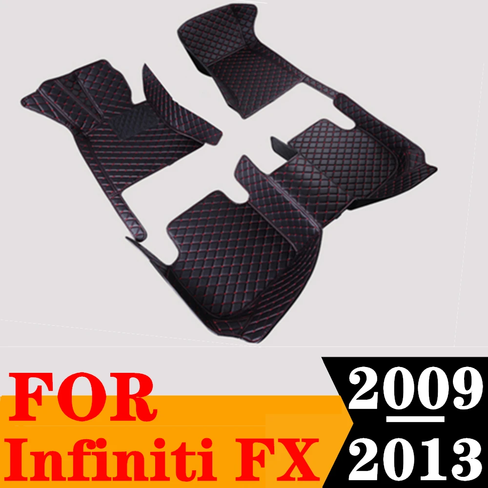 

Sinjayer Waterproof Leather Custom Fit Car Floor Mats Front & Rear FloorLiner Auto Parts Carpet For Infiniti FX Series 2009-2013
