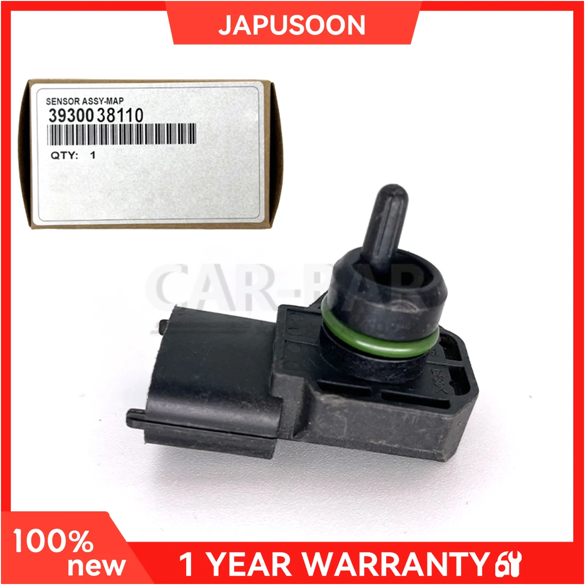 

Pressure MAP Sensor for Hyundai Accent Elantra Tiburon Tucson Kia Soul Rio Sportage 39300-38110