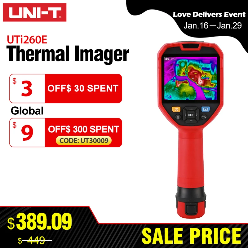 Unit Construction Thermal Imager Uti260e 256x192 Pixel Thermal Imaging