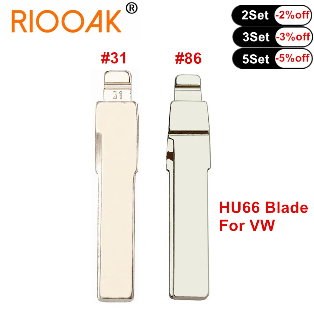 Car Remote Key 10pcs #31 #86 HAA HU66 KD VVDI Folding Flip Blank for VW Passat Bora Skoda Seat Audi
