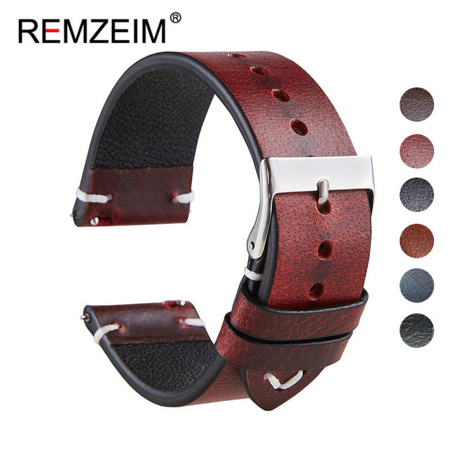 Band 20mm 22mm Genuine Leather Strap For Huawei GT 2 GT2 Pro Watch Strap Replacements For Samsung Galaxy Watch 4  Strap